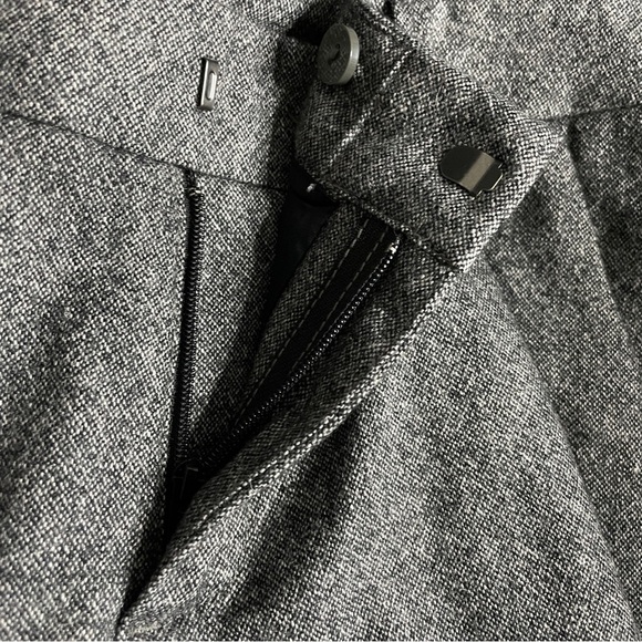 Garnet Hill Gray Wool Blend Pants Office Career - Picture 6 of 8